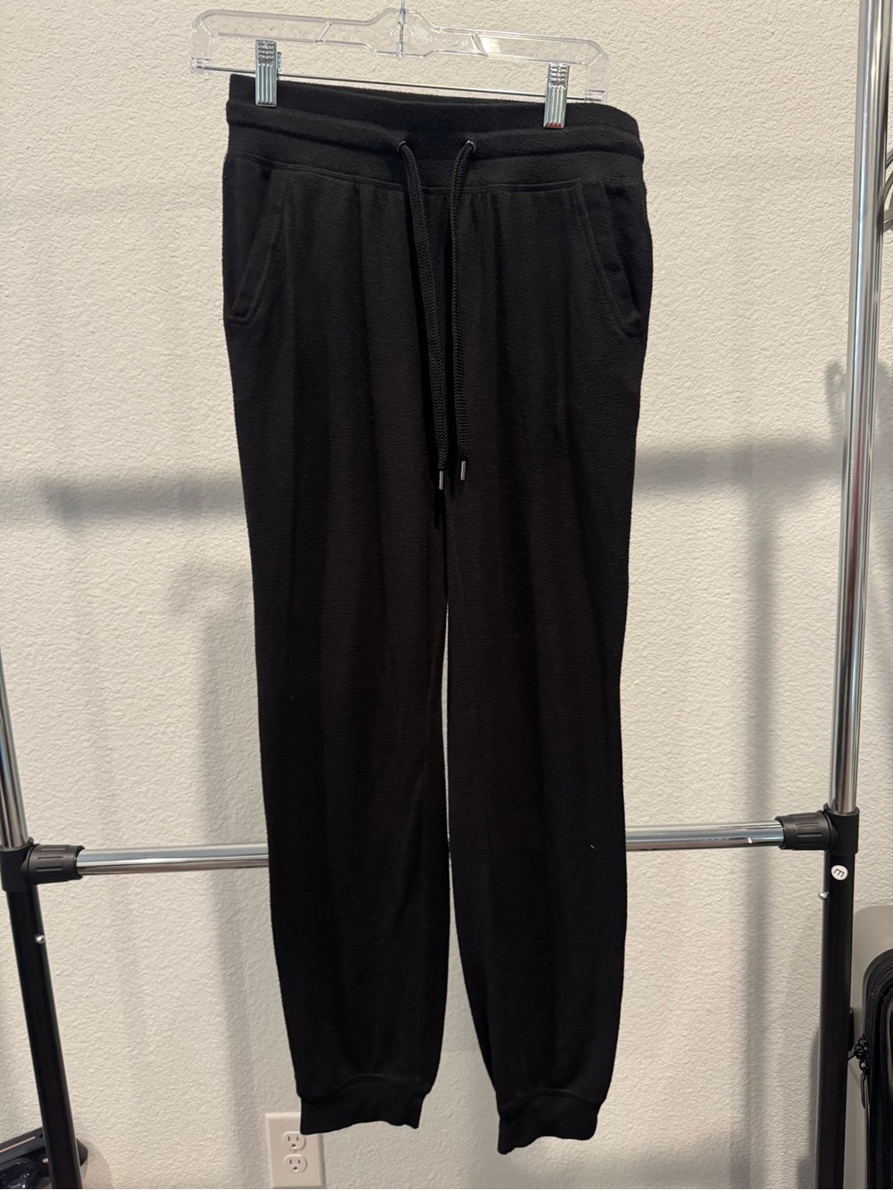 Source Unknown Black Womens Jogger Sweatpants with Drawstring